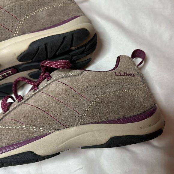 L.L.Bean Women’s Brown Suede Leather Lightweight Casual Lace-Up Shoes. Size 9. - Picture 3 of 12